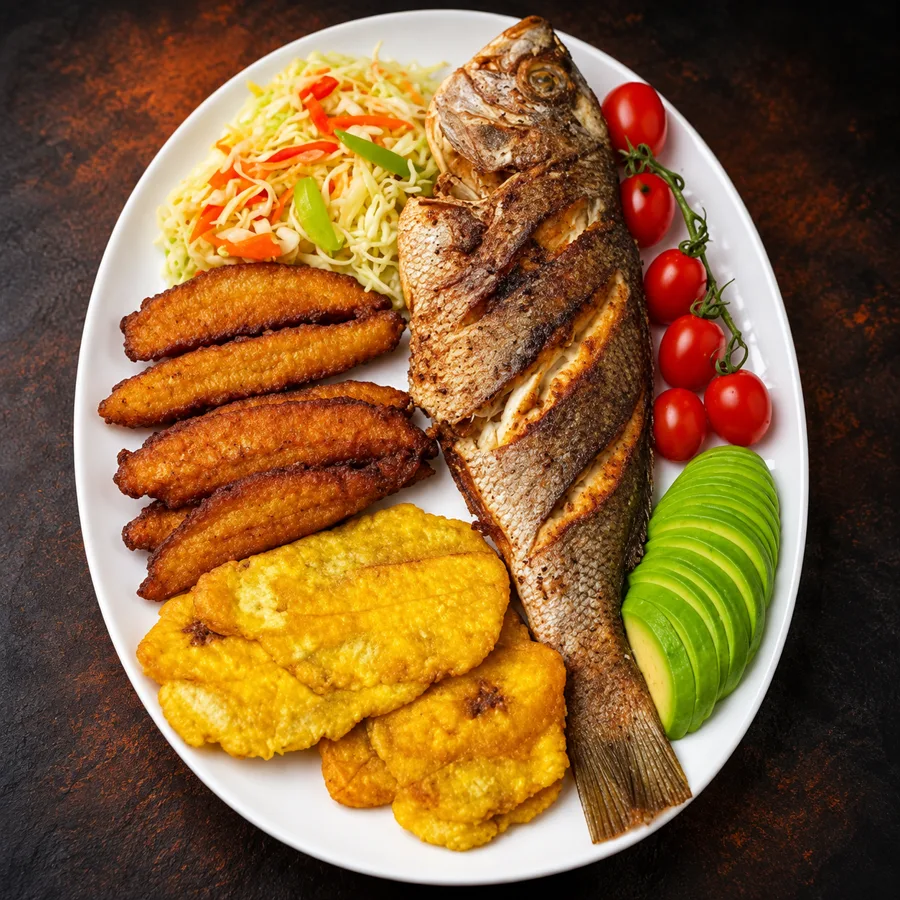Fried Fish with Plantain